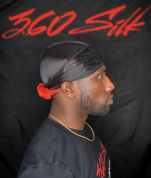360 Silk “Red Bottom” Silky Durag (Double Layered)