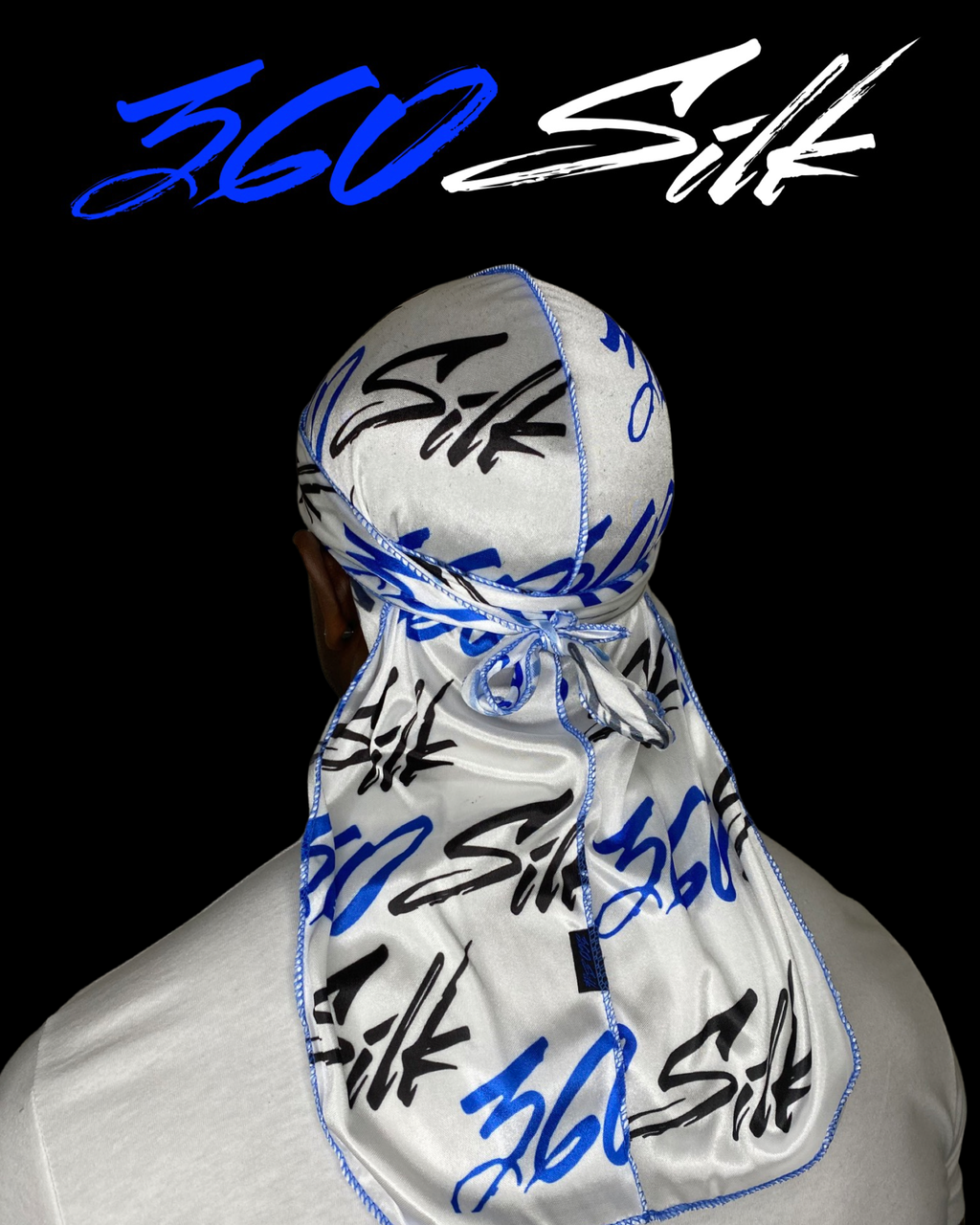 360 Silk Signature Durag (White)