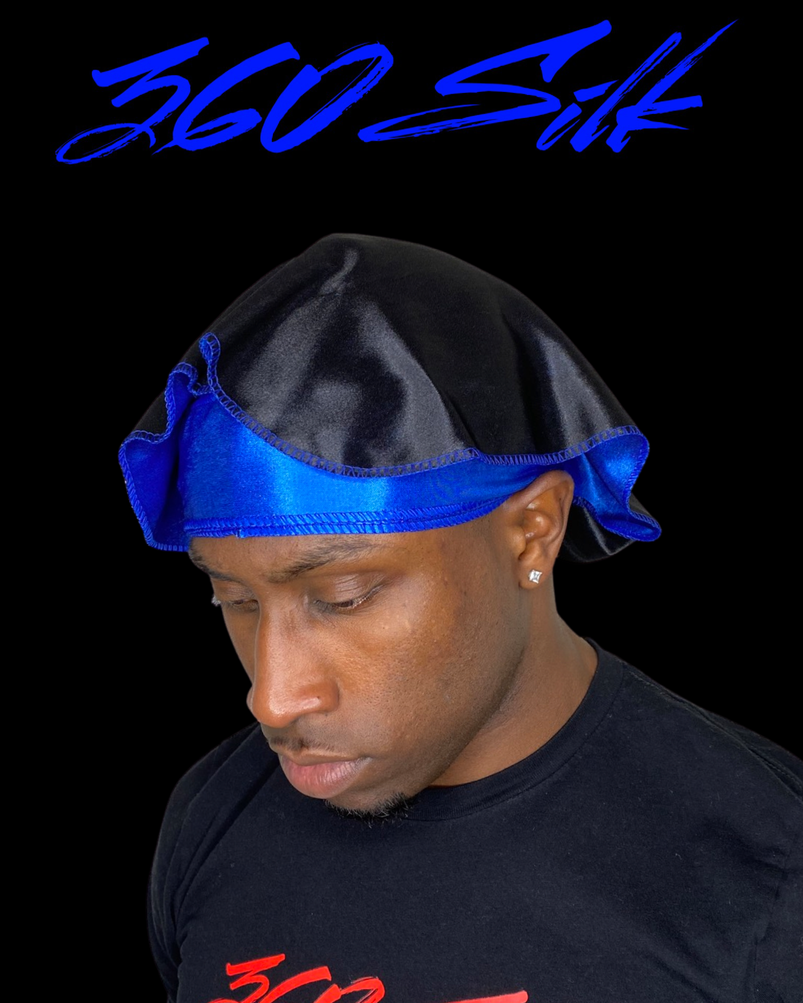 Deep Wave Blue Silky Durag