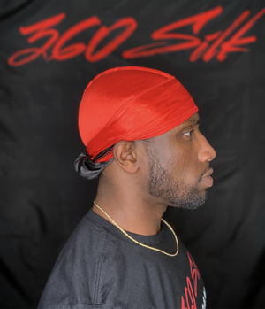 360 Silk “Black Bottom” Silky Durag (Double Layered)